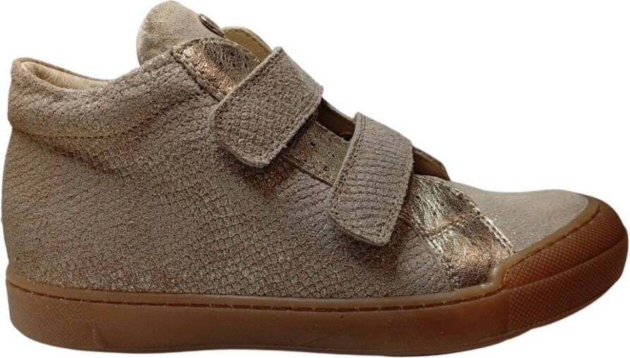 Naturino Dord Velcro's bumper bling lederen sneakers goud