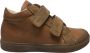 Naturino Dord velcro's bumper lederen effen hoge sneakers Cognac - Thumbnail 2