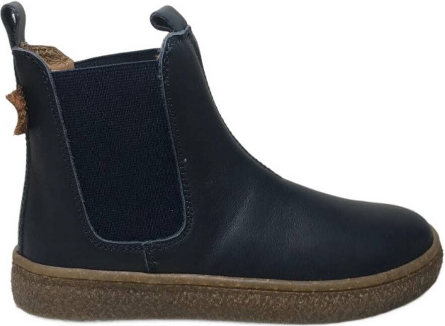 Naturino Figus elastiek lederen chelsea laarzen navy