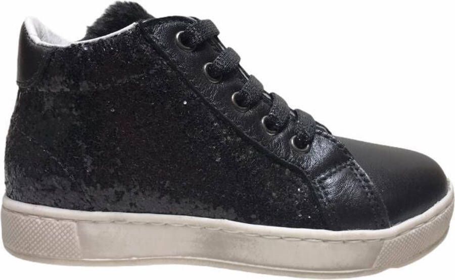 Naturino glitter rits veterschoenen 5229 zwart