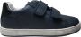 Naturino Hasselt velcro's zwarte hiel lederen sneakers Navy - Thumbnail 3