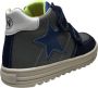Naturino Hess High velcro's blauwe ster lederen hoge sneakers Grijs navy - Thumbnail 2