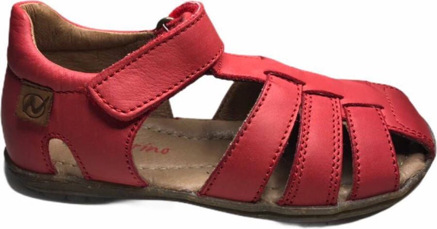 Naturino Mini Naturino velcro sandalen see rood