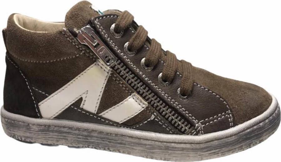 Naturino N rits veter hoge sneakers 4191 bruin Mt