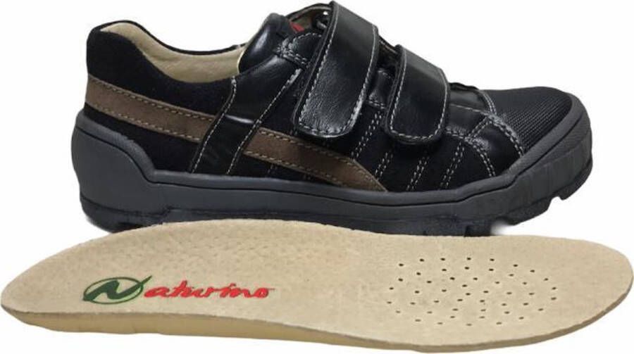 Naturino 2 velcro's bumper jongens sneakers 3632 zwart mt 23 - Foto 3