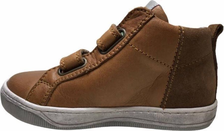 Naturino 2 velcro's cirkel lederen hoge sneakers Play Cognac mt 25 - Foto 3