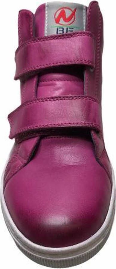 Naturino 2 velcro's cirkel lederen hoge sneakers Play fuxia mt 35 - Foto 4
