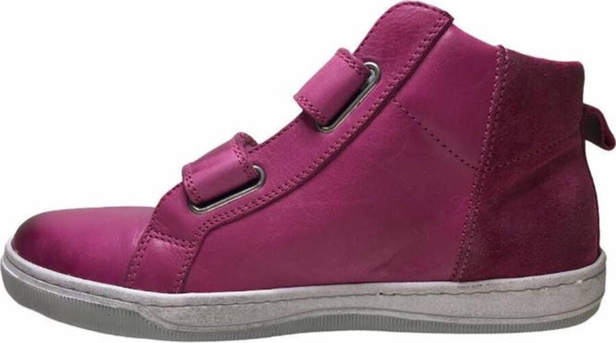 Naturino 2 velcro's cirkel lederen hoge sneakers Play fuxia mt 35 - Foto 3