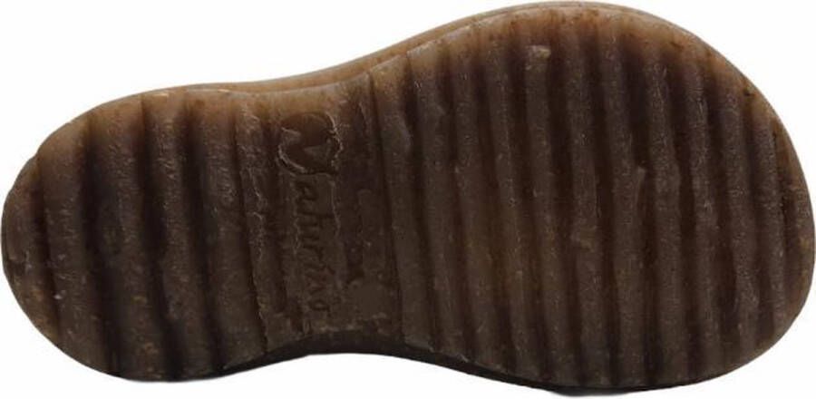 Naturino 2 velcro's effen lederen schoenen Hill taupe cognac mt 24 - Foto 3