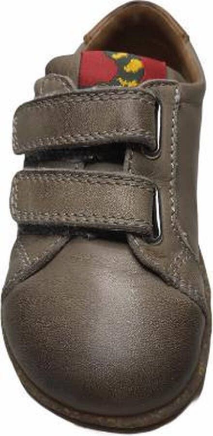 Naturino 2 velcro's effen lederen schoenen Hill taupe cognac mt 24 - Foto 4