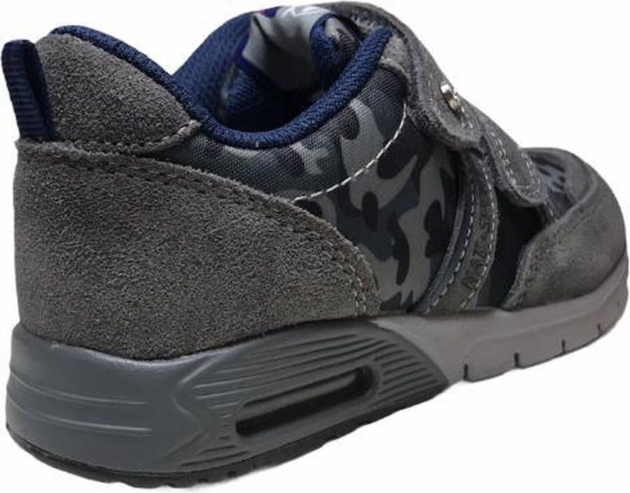 Naturino 2 velcro's lederen sport sneakers 508 grijs camouflage mt 30