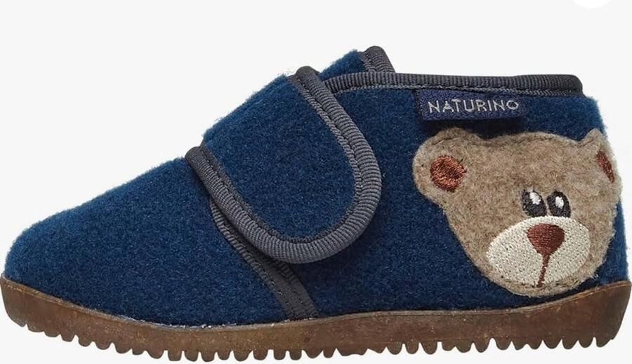 Naturino Carillon velcro beer velvet pantoffel- Navy