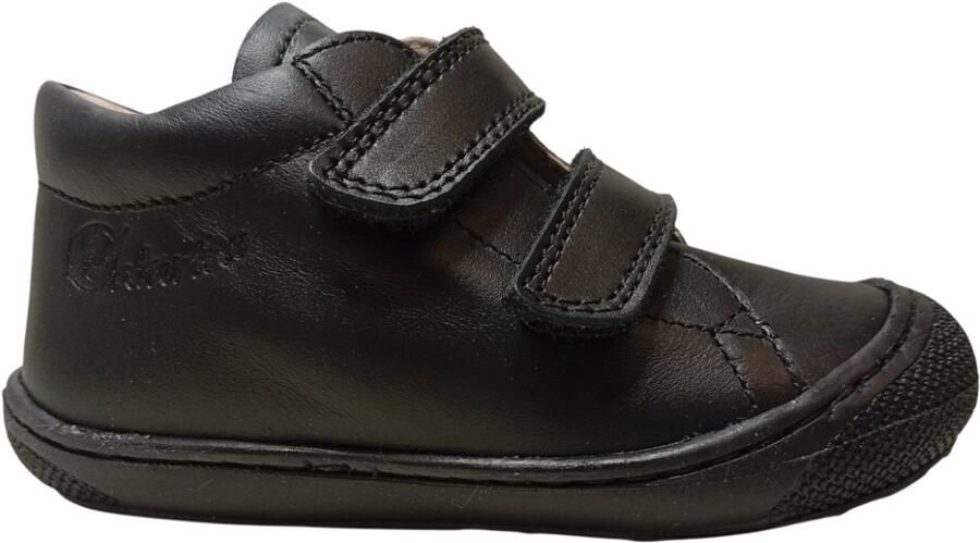 Naturino Cocoon bumper lederen velcro sneakers zwart