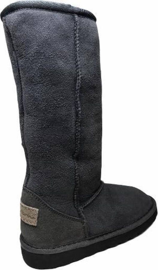 Naturino effen lederen warme lange laarzen uggy 3327 Antracite - Foto 4