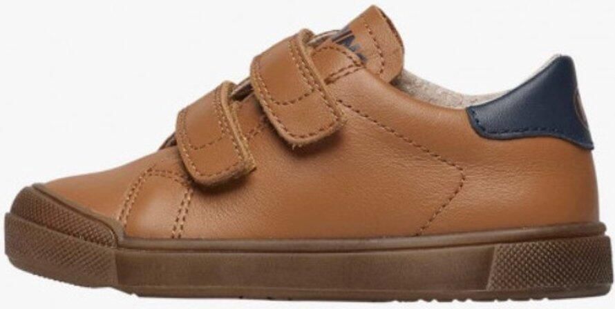 Naturino Eindhoven VL velcro's bumper lederen sneakers cogna navy
