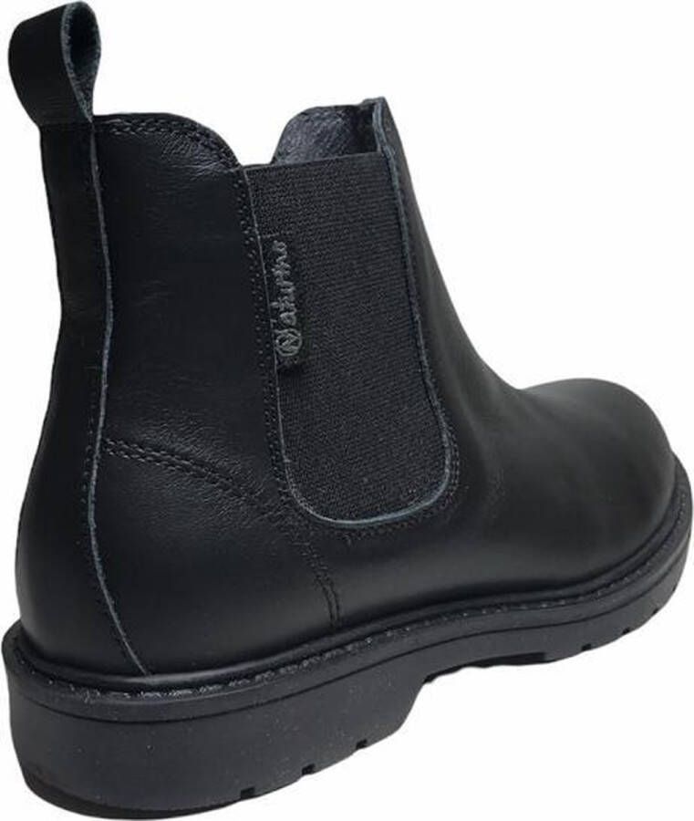 Naturino elastiek effen lederen chelsea laarsje Piccadilly zwart