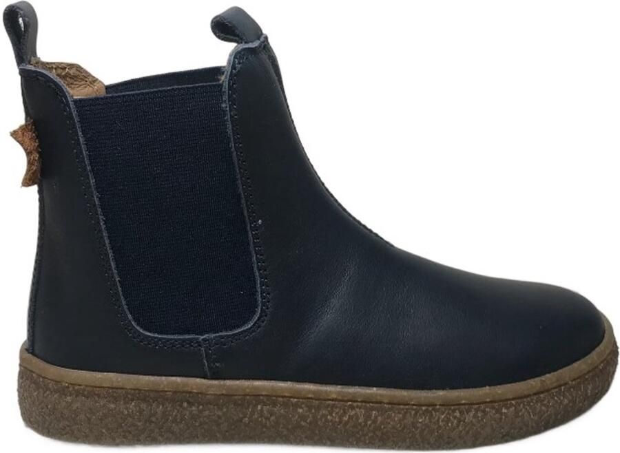 Naturino Figus elastiek lederen chelsea laarzen navy