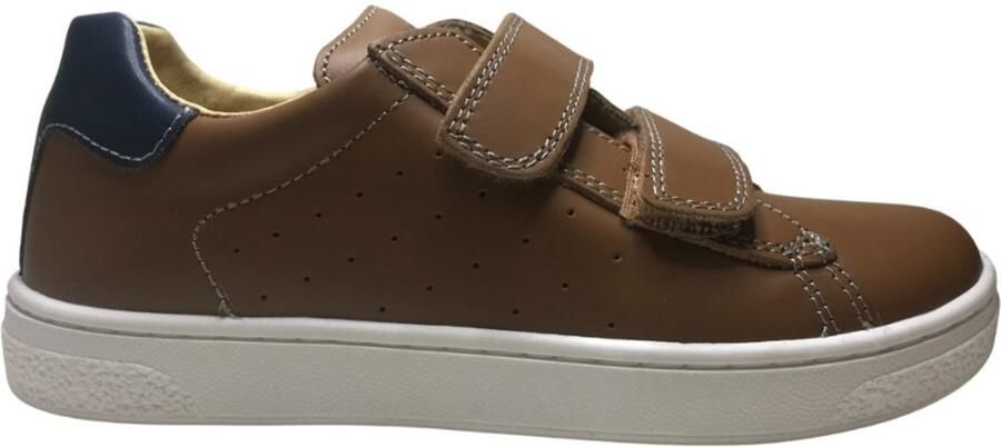 Naturino Hasselt 2 velcro's lederen sneakers cognac