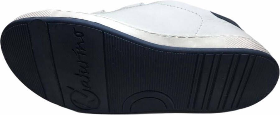 Naturino Hasselt Velcro's lederen sneakers gebroken wit navy - Foto 2