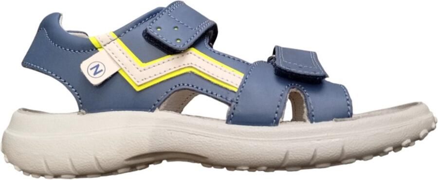 Naturino Pakayo velcro's lederen sandalen blauw