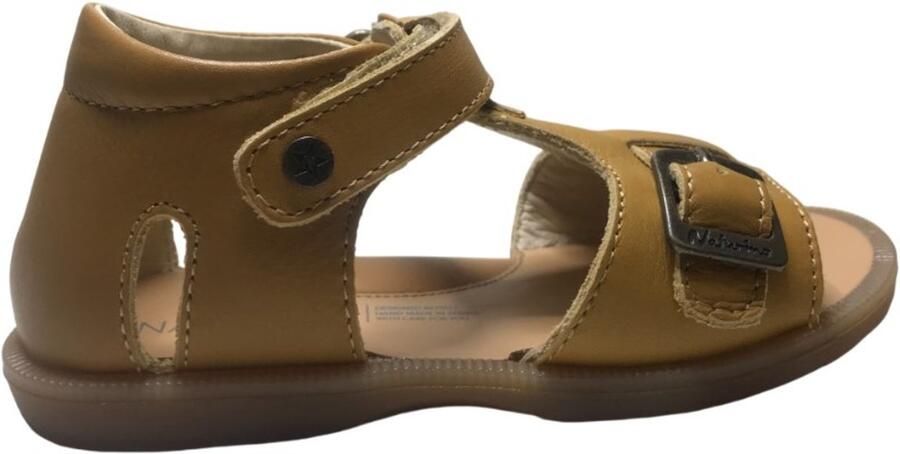 Naturino Quarzo velcro lederen sandaal oker