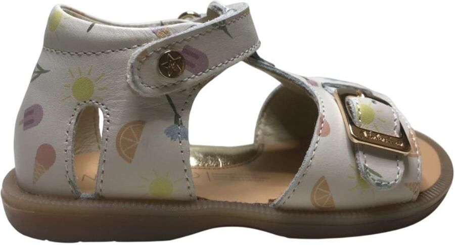 Naturino Quarzo velcro lederen sandaal zomers beige