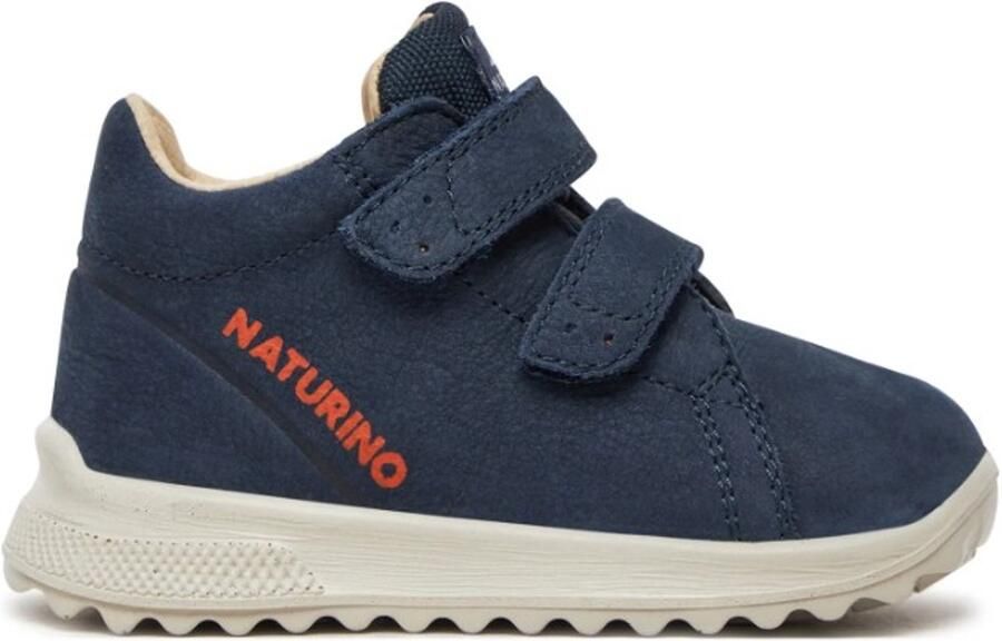 Naturino rainstep Parpar velcro warme effen nubuck lederen sneakers navy