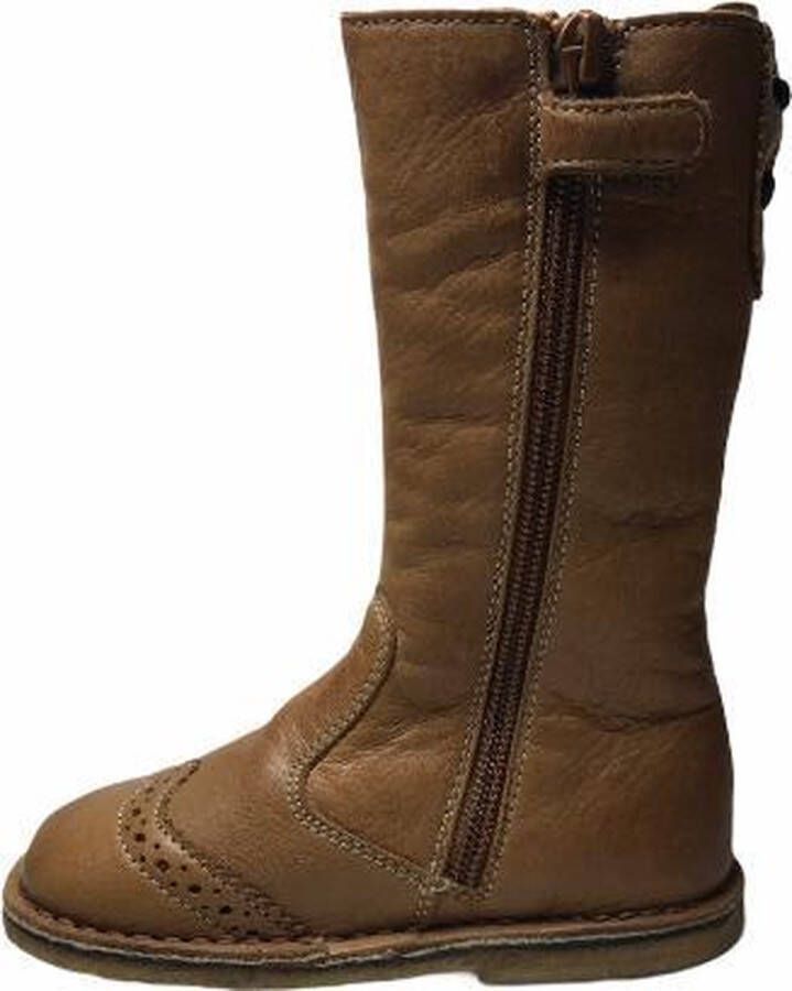 Naturino rits oxford elastiek warme lederen laarzen 4685 cognac - Foto 2