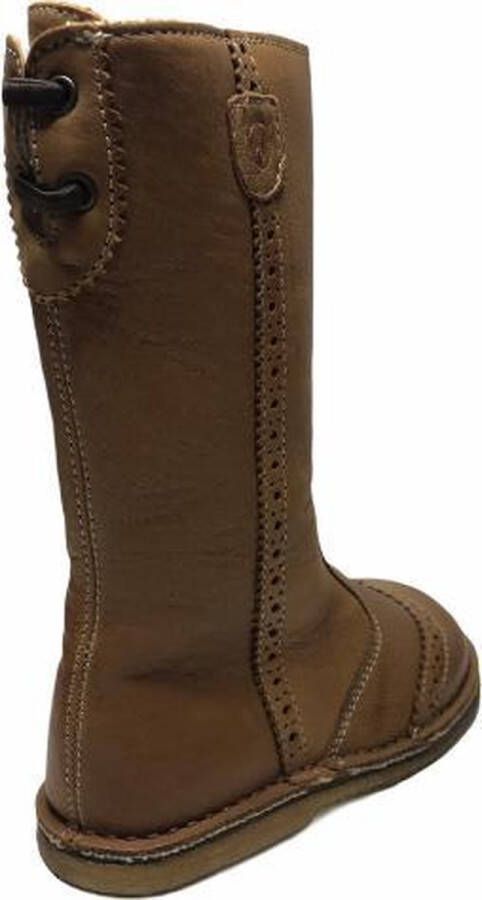 Naturino rits oxford elastiek warme lederen laarzen 4685 cognac - Foto 3