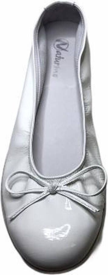Naturino strikje ballerina 2353 lak gebroken wit