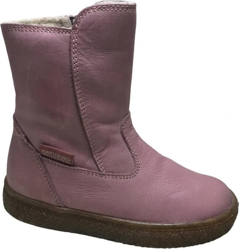 Naturino Tunderie zipper lederen warme laarzen roze