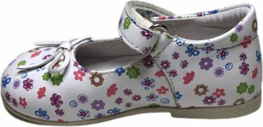 Naturino velcro ballerina 4524 wit multi bloemen - Foto 2