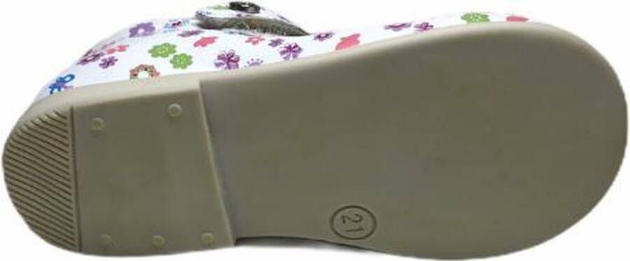 Naturino velcro ballerina 4524 wit multi bloemen - Foto 4