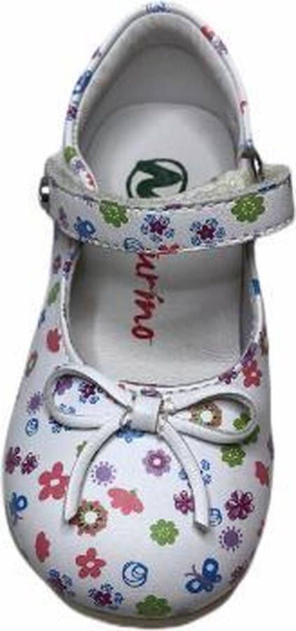 Naturino velcro ballerina 4524 wit multi bloemen - Foto 3
