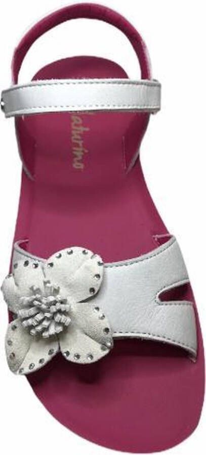 Naturino velcro bloemen sandalen 6005 gebroken wit - Foto 2