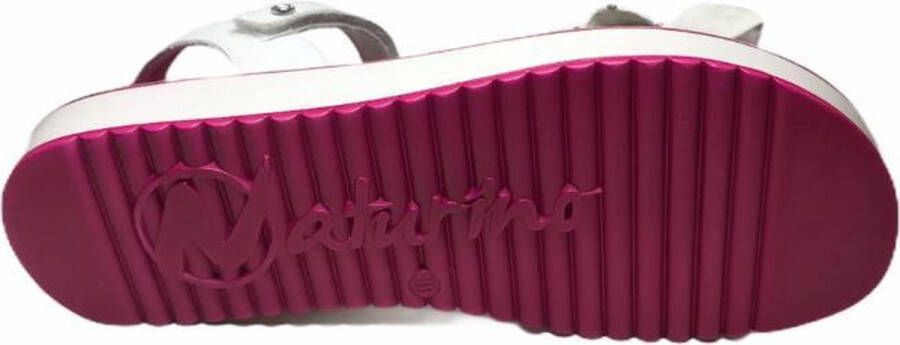 Naturino velcro bloemen sandalen 6005 gebroken wit - Foto 3