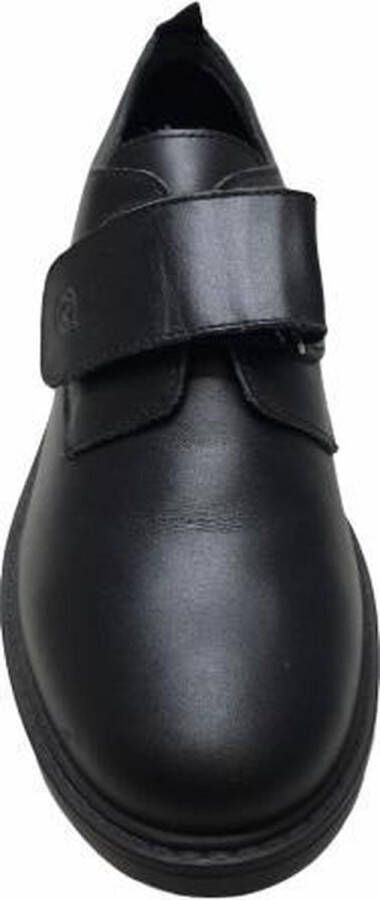 Naturino velcro effen lederen klassieke schoenen Abbey zwart - Foto 3