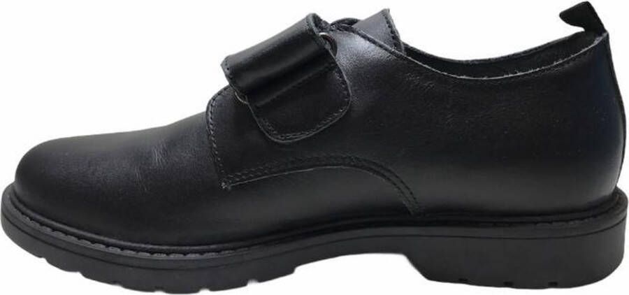 Naturino velcro effen lederen klassieke schoenen Abbey zwart - Foto 2