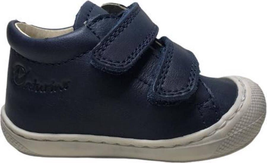 Naturino velcro effen lederen sneakers Cocoon navy - Foto 6