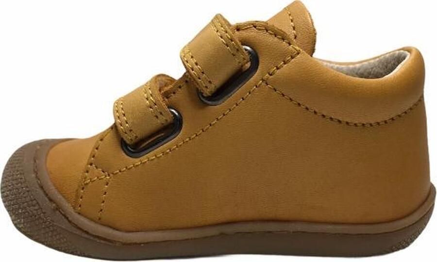 Naturino velcro effen lederen sneakers Cocoon okergeel - Foto 5
