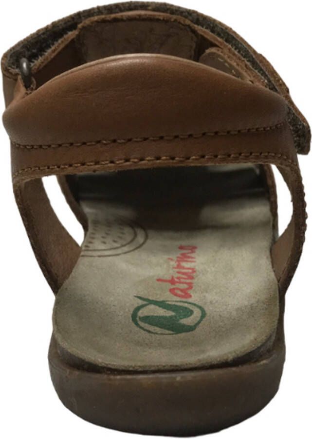 Naturino velcro lederen sandalen Scout cognac