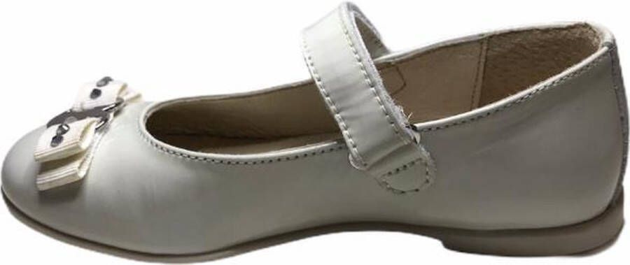 Naturino velcro strik ballerina 2385 lak gebroken wit