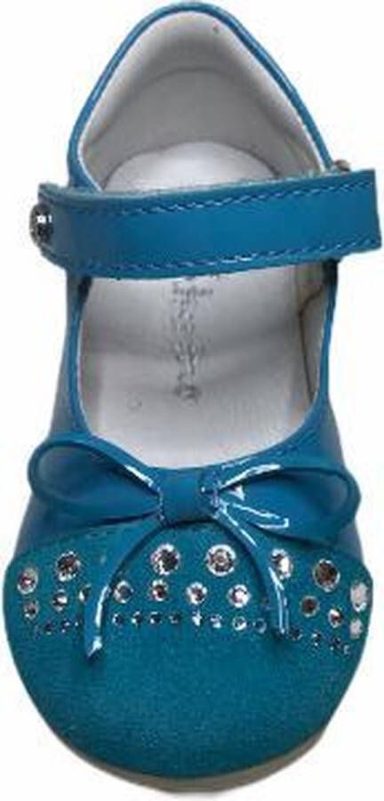 Naturino velcro swarovski ballerina 8760 lak blauw