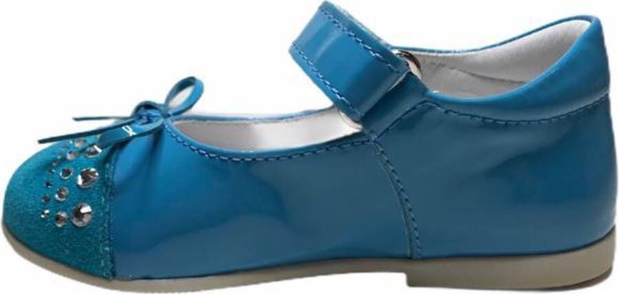 Naturino velcro swarovski ballerina 8760 lak blauw - Foto 2