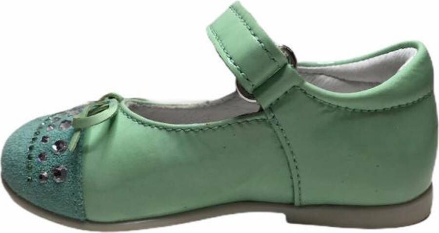 Naturino velcro swarovski ballerina 8760 lak mint groen