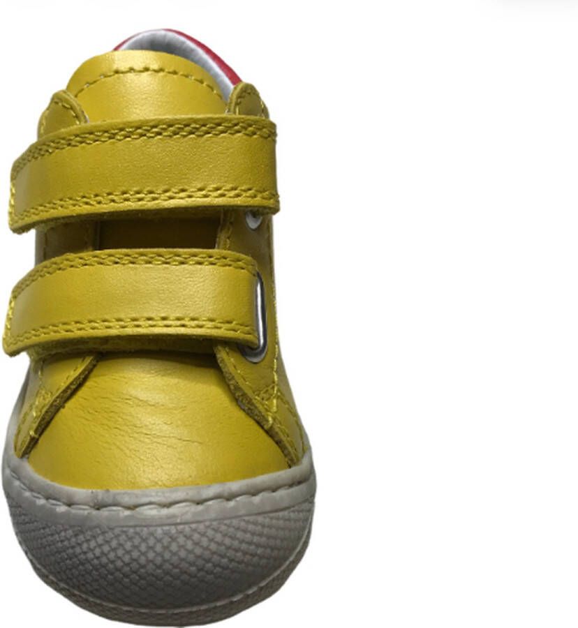Naturino velcro's bumper regenboog lederen sneakers Maty geel - Foto 3