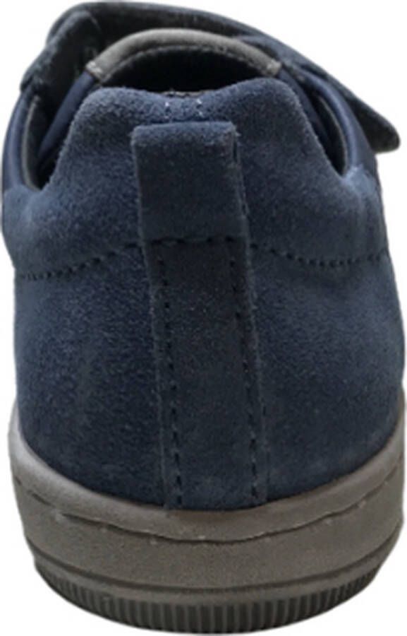 Naturino Velcro's effen lederen sneakers Caleb blauw - Foto 2