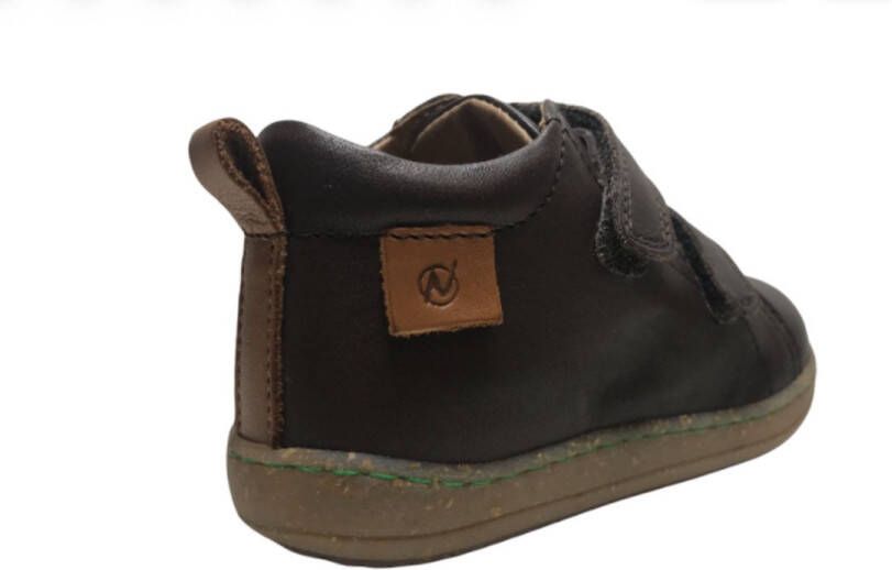 Naturino velcro's effen lederen sneakers Vento Bruin - Foto 4