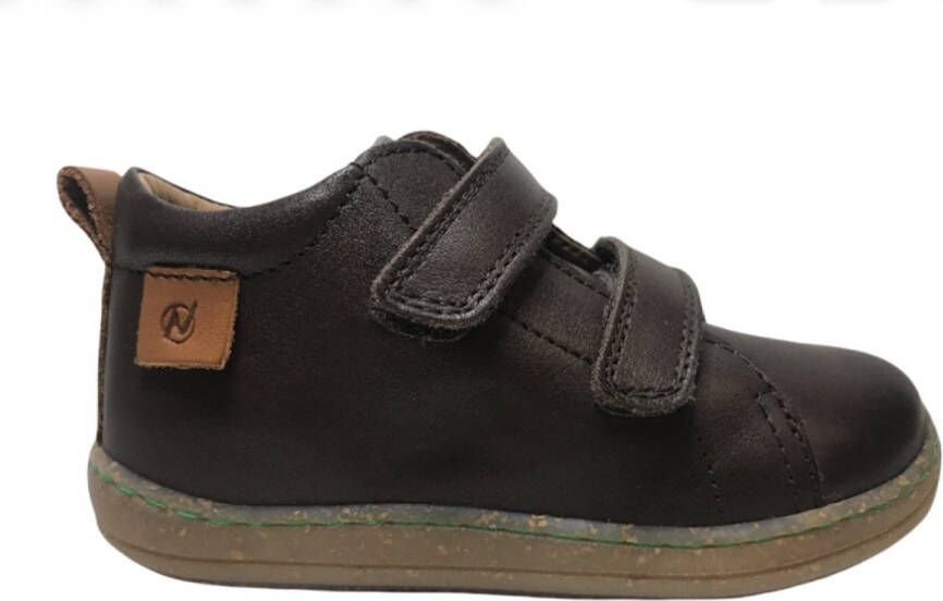 Naturino velcro's effen lederen sneakers Vento Bruin - Foto 2