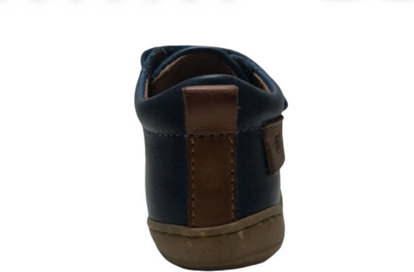 Naturino velcro's effen lederen sneakers Vento petrol - Foto 3